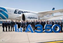 "إيرباص A350-900".. عملاق المسافات الطويلة ينضم لأسطول مصر للطيران