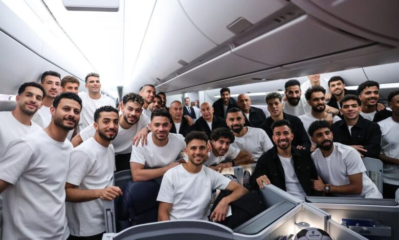 المنتخب الوطني على متن مصر للطيران